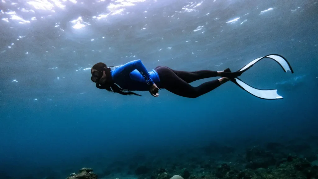 Snorkeling at Elephant Beach with colorful coral reefs